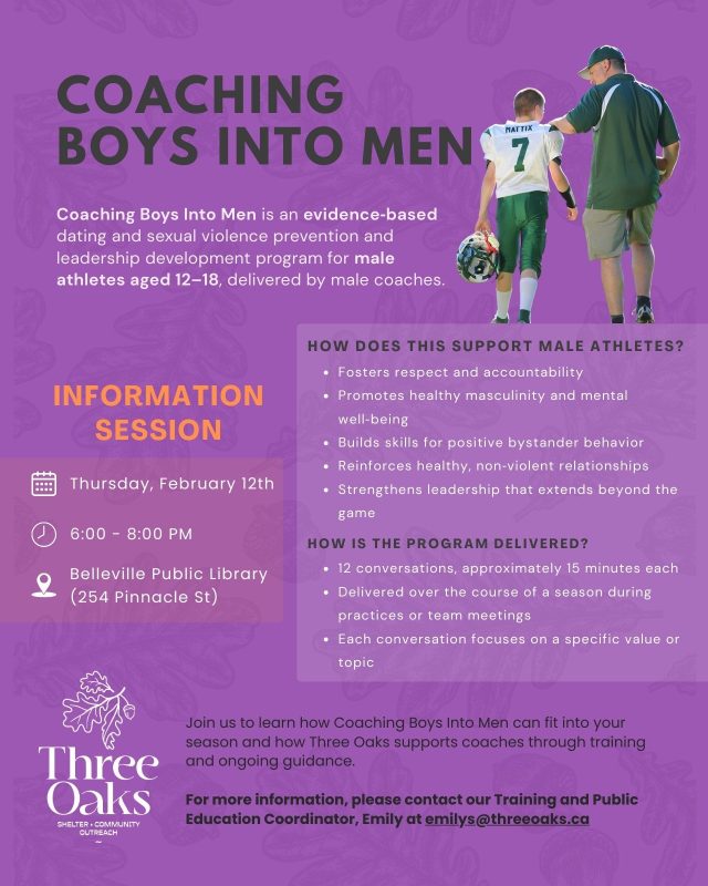 Coaching Boys Into Men Information Session